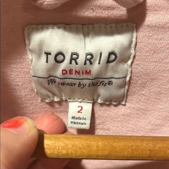Torrid Pink Denim Jacket - Picture 2 of 4